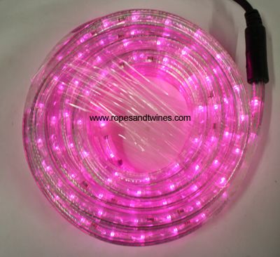 Pink LED Rope Light 8m for in & Outdoor use & controller